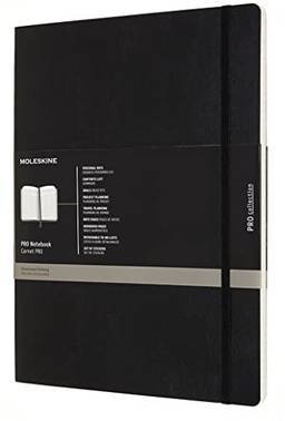 Moleskine Professional Notebook, XXL, Black, Soft Cover (8.5 x 11)
