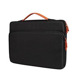 Elonglin Capa Case Protetora para Notebook MacBook Pro 13 Polegadas 16 Polegadas Bolsa para Laptop Sem Estampa Repelente de Água Preto 14,1 polegadas