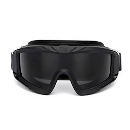 Óculos de proteção militares de Airsoft que disparam vidros Óculos de proteção à prova de vento da motocicleta Wargame