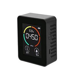 Duotar Detector de CO2 portátil interno multifuncional Termohigrômetro Detector de ar digital doméstico Analisador de qualidade do ar inteligente Monitor de poluição do ar doméstico