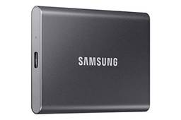 SAMSUNG SSD portátil T7 de 2 TB – até 1050 MB/s – Unidade de estado sólido externa USB 3.2, cinza (MU-PC2T0T/AM)