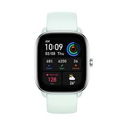 Amazfit GTS 4 MINI Smartwatch 120+ Modos Esportivos 1.65" HD AMOLED Mostrador Inteligente para Android Para iOS (Blue)