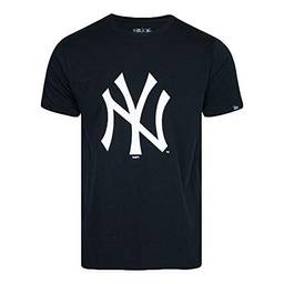 Camiseta básica New Era NY Yankees Masculino, Preto, G