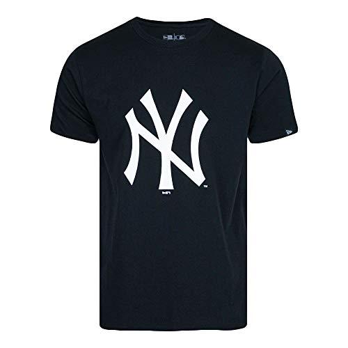 Camiseta básica New Era NY Yankees Masculino, Preto, P