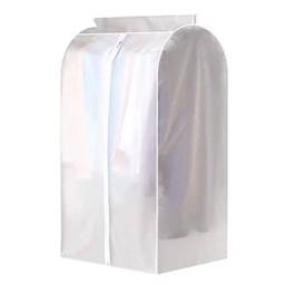 Capa de roupa suspensa WooDlan Protetor de capa para roupas de vestuário Bolsa de armazenamento suspensa de roupas à prova de poeira translúcida e à prova d'água Bolsa de armazenamento suspensa