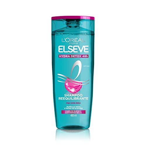 Shampoo Hydra-Detox Anti-Oleosidade Elseve L'Oréal Paris 400 ml, L'Oréal Paris, 400Ml