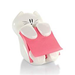 Post-it Dispensador de notas pop-up, design de gato, 7,6 x 7,6 cm, 1 dispensador/pacote (CAT-330)