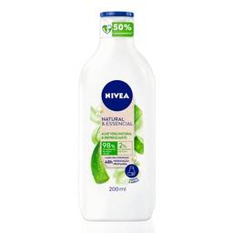 NIVEA Hidratante Corporal Natural&Essencial Aloe Vera Refrescante 200ml, Nivea