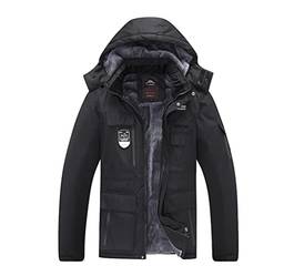 SevenDwarf casaco masculino Jaqueta quente de inverno masculina mais jaqueta de neve grossa à prova de vento e jaqueta de montanhismo à prova de chuva