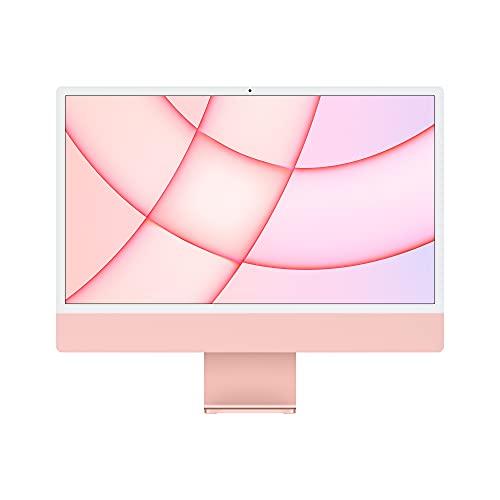 Apple iMac (de 24 polegadas, Processador M1 da Apple com CPU 8?core e GPU 8?core, 8 GB RAM, 256 GB) - Rosa
