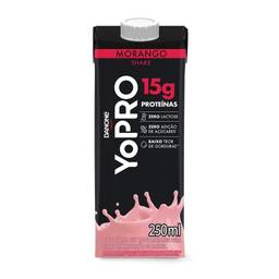 YoPRO Bebida Láctea UHT Morango 15g de proteínas 250ml
