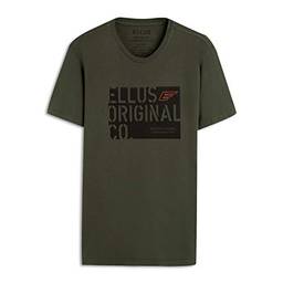 Camiseta T-Shirt, Ellus, Masculino, Verde Militar, M