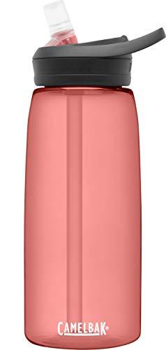 Garrafa de água CamelBak Eddy+ com renovação Tritan – Tampa com canudo, 946 ml, rosa
