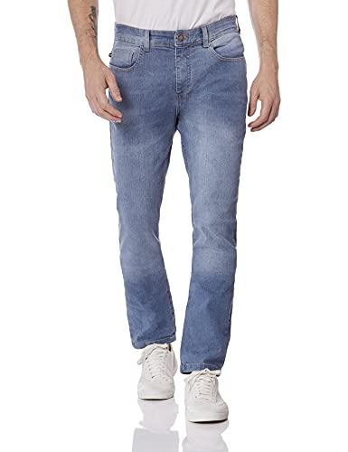Calça Jeans Masculina Slim Com Elastano Hering, Azul Claro, 50