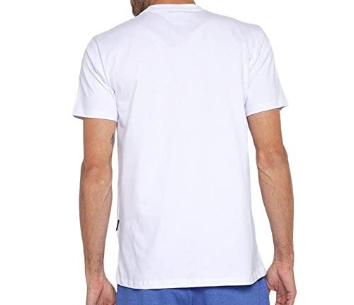 Camiseta Oakley Masculina Striped Bark Tee, Branco, P