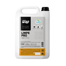 Detergente Concentrado para Limpeza Pesada de Pisos 5 LITROS WAP LIMPE PRO, Branco e amarelo
