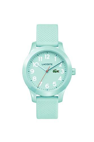 Lacoste Relógio infantil TR90 Quartzo com pulseira de borracha, azul, 14 (modelo: 2030005)