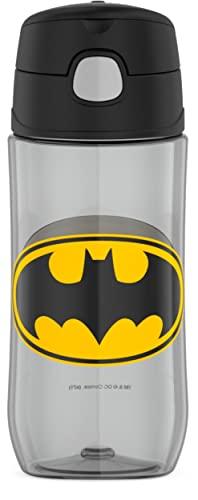 THERMOS FUNTAINER Garrafa de hidratação de plástico de 473 ml com bico, Batman, GP4041BM6