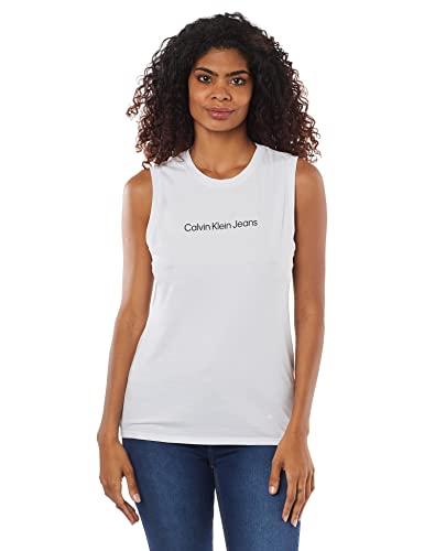 Camiseta logo centralizado,Calvin Klein,Branco,Feminino,P