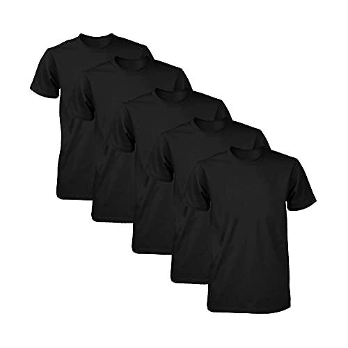 Kit com 5 Camisetas Masculina Dry Fit Part.B (Preto, GG)