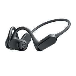 Fones de ouvido abertos SoundPEATS RunFree Lite, fone de ouvido de condução de ar, driver de 16,2 mm, 17 horas de reprodução, com faixa de cabeça, fones de ouvido esportivos Bluetooth 5.3 para corrida