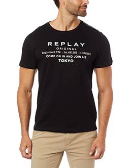 T-Shirt, Original Tokyo, Replay, Masculino, Preto, M
