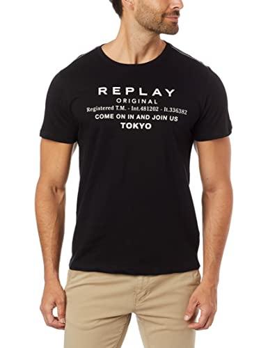 T-Shirt, Original Tokyo, Replay, Masculino, Preto, G