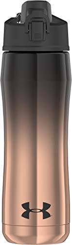 Under Armour Garrafa de hidratação Chrome Beyond 510 g isolada a vácuo de aço inoxidável, preto/ouro rosa