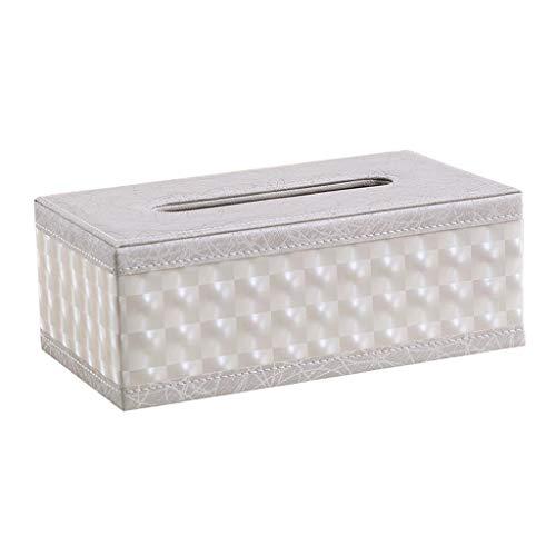 Baoblaze — Porta-lenços para mesa de papel higiênico com grade branca