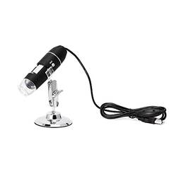 Henniu Microscópio portátil digital USB 1600X para detecção manual de visão industrial