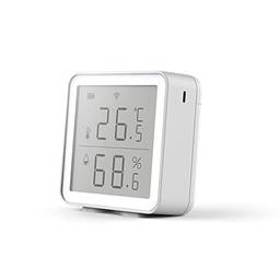 Sensor de temperatura e umidade para casa inteligente kangle, higrômetro, termômetro sem fio WIFI 2.4G, monitor de umidade e temperatura LCD, compatível com Google Home e Alexa