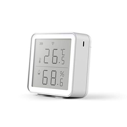 Sensor de temperatura e umidade para casa inteligente kangle, higrômetro, termômetro sem fio WIFI 2.4G, monitor de umidade e temperatura LCD, compatível com Google Home e Alexa