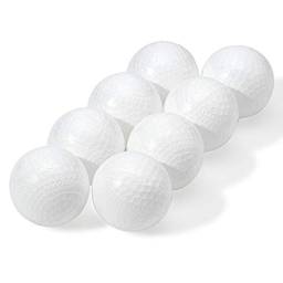 Franklin Sports Bolas de beisebol de plástico – bolas de beisebol de plástico para crianças – bolas de plástico sólido para bater – pacote com 8 (70 mm), branco (14938P6)