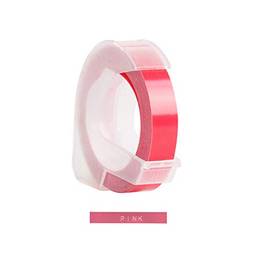 KKmoon Recarga de fita de etiqueta em relevo de plástico 3D para DYMO 12965 1610 Label Maker com 3/8 de polegada * 9,8 pés, 1 rolo rosa