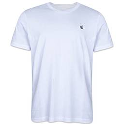 Camiseta básica New Era MBI22TSH082 masculino, Branco, GG