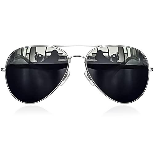 Óculos de Sol Aviador Polarizados para Homens Mulher KANASTAL Lentes Espelhadas Clássicas Com Proteção UV óculos esportivos armação grande Retangulares