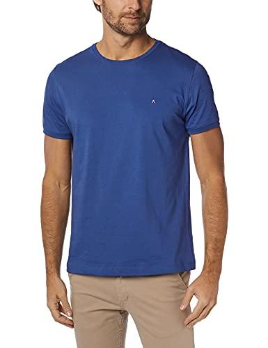 Camiseta Jersey Algodao Pima, Aramis, Masculino, Azul Medio, G
