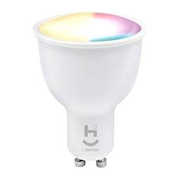 Hi By Geonav New Lâmpada Inteligente RGB+W, Branco Frio /Quente, LED 5W, Wi-Fi, Dicróica, Controle no Aplicativo, 400 Lúmens, Bivolt, Compatível com Alexa