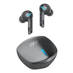 QCY G1 Fone de Ouvido Gamer, Bluetooth 5.2 Earbuds com Microfone, 45ms de Baixa Latência Fone de Ouvido Sem Fio…