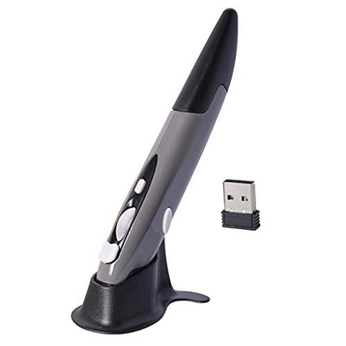 Homyl 2.4Ghz Wireless Pen Mouse Mouse USB Receptor Ajustável 800/1200 / 1600DPI - cinzento