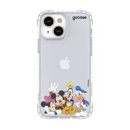 Capa Anti Impacto Slim Antiviral iPhone 13 Disney Mickey e Amigos Glitter