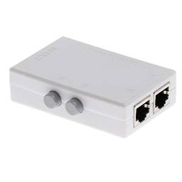 Homyl Mini Switch 2Port Manual de Compartilhamento de Rede 2In1 1In2 Switcher Ethernet RJ45