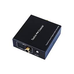 KAJIA Adaptador AIMOS Optical Toslink para Coaxial Conversor de Switch de Áudio Digital BI-direcional Substituição de ampla compatibilidade para TV/DVD Player / PS4