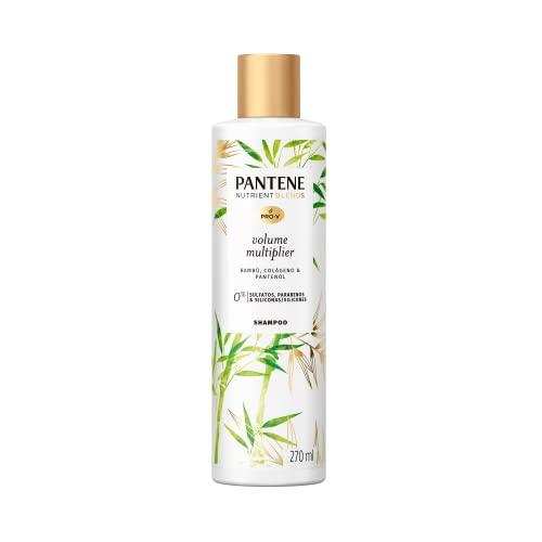 Shampoo Pantene Nutrient Blends Multiplicador de Volume com Bambu, Colágeno e Pantenol 270 ml, Cor: Branco