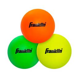 Franklin Sports Bolas de lacrosse juvenis – Bolas de lacrosse de borracha macia para crianças – Perfeitas para iniciantes – Uso interno e externo – Pacote com 3