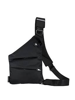 Bolsa Bag Pochete Transversal Slim Impermeável (Preto)
