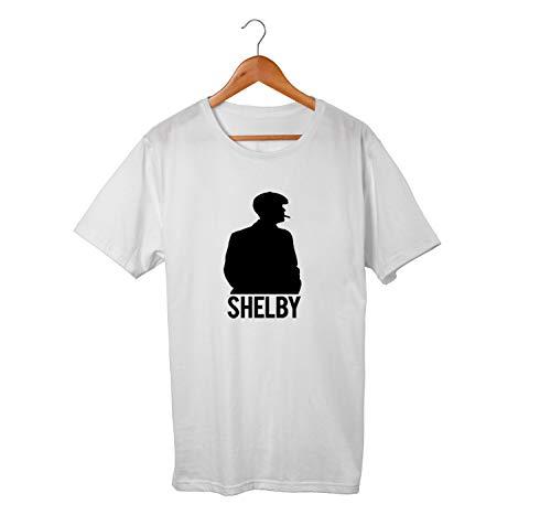Camiseta Unissex Serie Peaky Blinders Shelby Netflix 100% Algodão (Branco, P)