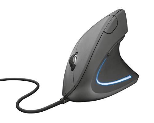 Mouse LED Ergonômico 1600dpi 6 botões - PC e Laptop - Verto Mouse 22885 - Trust