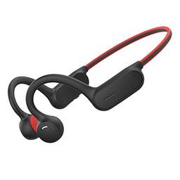 KESOTO Fones de Ouvido de Condução óssea Abertos IPX4 Estéreo para Ciclismo Fitness - Vermelho