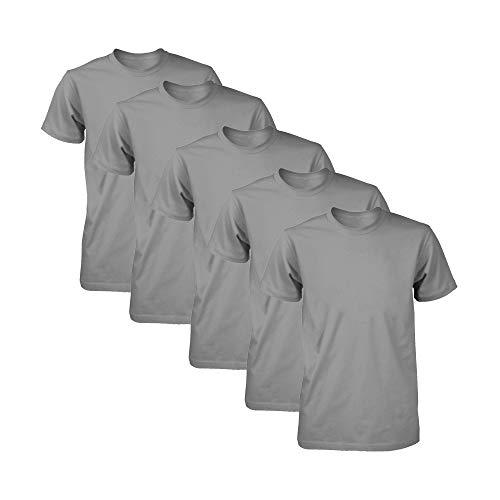 Kit com 5 Camisetas Masculina Dry Fit Part.B (Chumbo, GG)